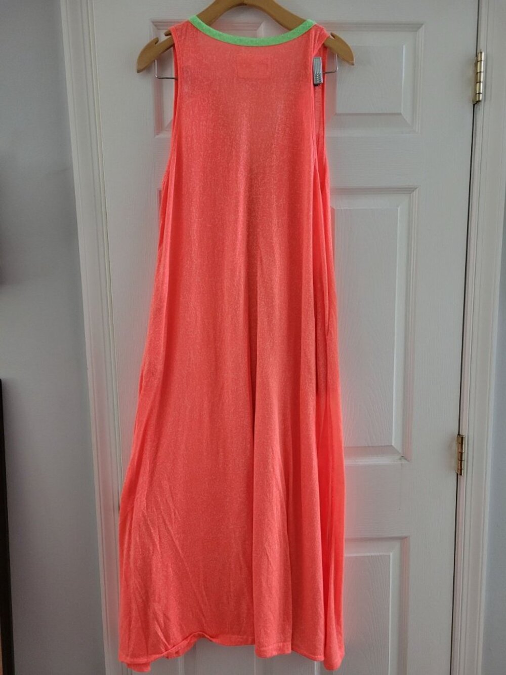 Pitusa Womens Inca Maxi Sun Dress size Medium Petite Watermelon swim Cover up - Picture 6 of 8